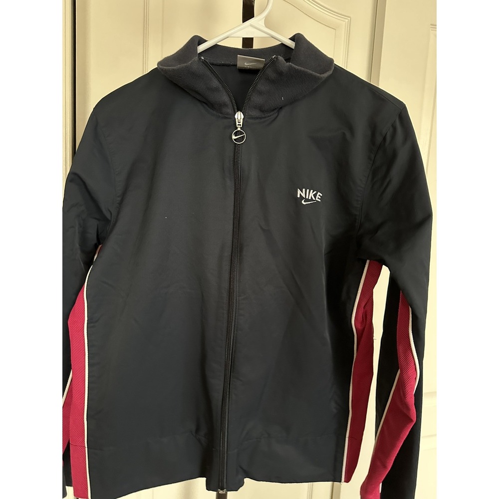 Nike Youth‎ size large navy blue warm-up jacket zipper front